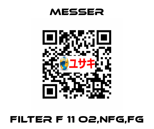 FILTER F 11 O2,NFG,FG Messer