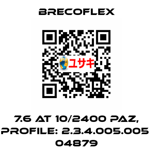 7.6 AT 10/2400 PAZ, PROFILE: 2.3.4.005.005  04879 Brecoflex