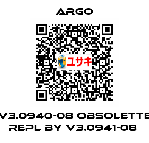V3.0940-08 obsolette repl by V3.0941-08  Argo