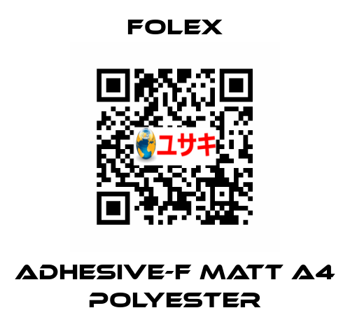 ADHESIVE-F MATT A4 POLYESTER Folex