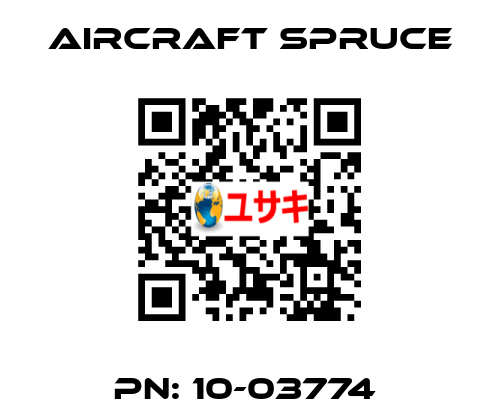 PN: 10-03774  Aircraft Spruce