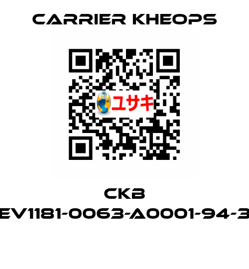 CKB CEV1181-0063-A0001-94-38  Carrier Kheops