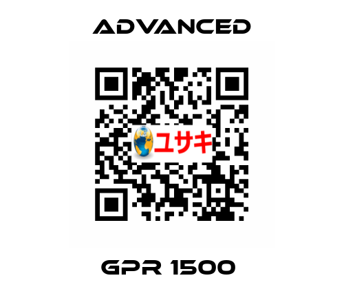 GPR 1500  Advanced