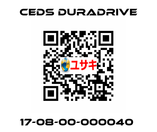 17-08-00-000040  Ceds Duradrive