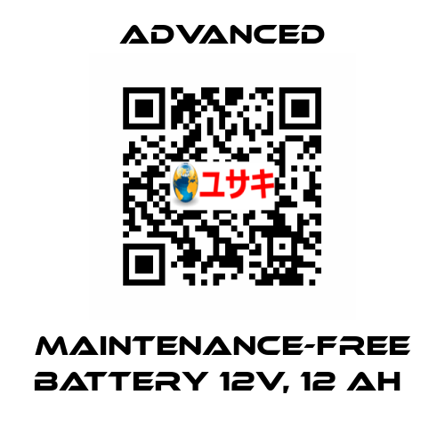 Maintenance-Free Battery 12V, 12 Ah  Advanced