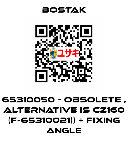 65310050 - obsolete , alternative is CZ160 (F-65310021)) + fixing angle Bostak
