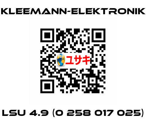 LSU 4.9 (0 258 017 025) Kleemann-Elektronik