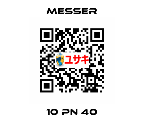 10 PN 40 Messer