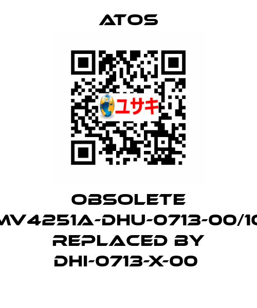 OBSOLETE MV4251A-DHU-0713-00/10 Replaced by DHI-0713-X-00  Atos
