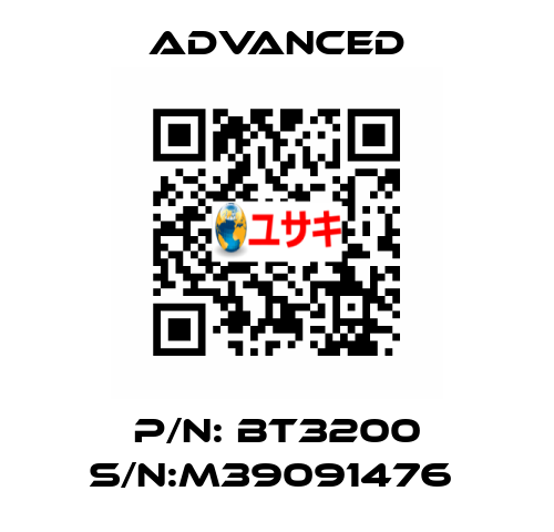 P/N: BT3200 S/N:M39091476  Advanced