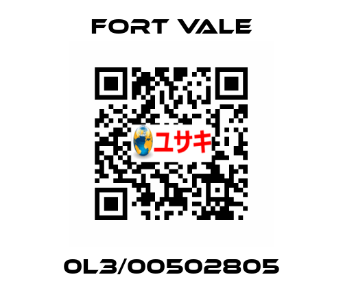 0L3/00502805 Fort Vale