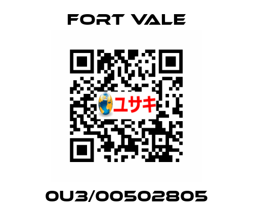 0U3/00502805 Fort Vale