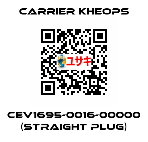 CEV1695-0016-00000 (straight plug) Carrier Kheops