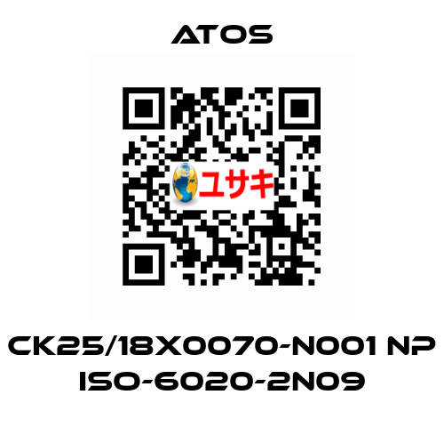 CK25/18X0070-N001 NP ISO-6020-2N09 Atos