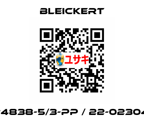 #4838-5/3-PP / 22-02304 Bleickert