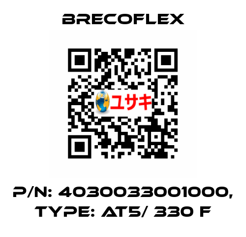 P/N: 4030033001000, Type: AT5/ 330 F Brecoflex