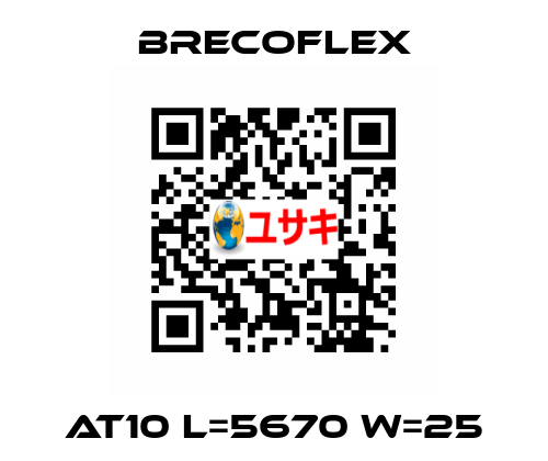 At10 L=5670 W=25 Brecoflex