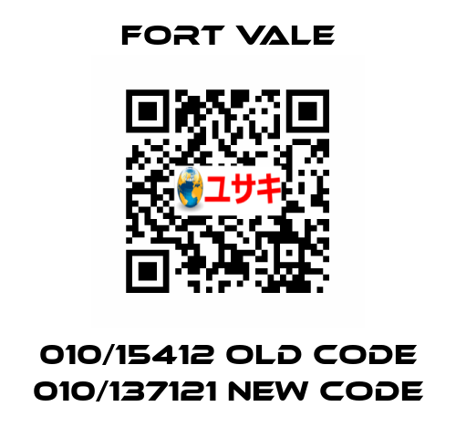 010/15412 old code 010/137121 new code Fort Vale