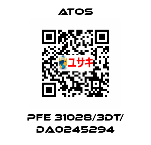 PFE 31028/3DT/ DA0245294 Atos