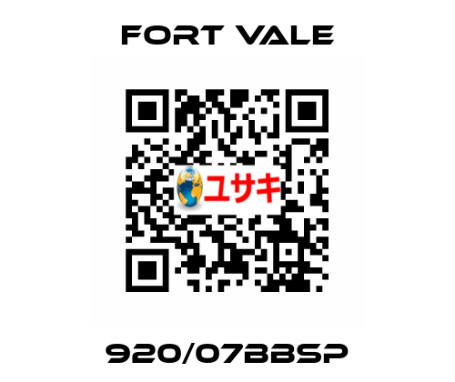 920/07BBSP Fort Vale