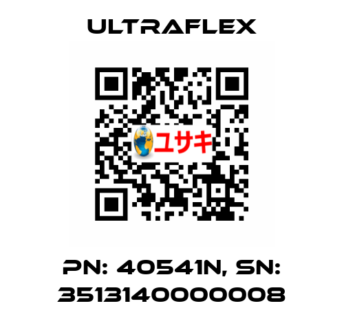 pn: 40541N, sn: 3513140000008 Ultraflex