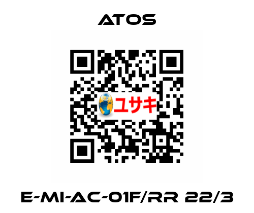 E-MI-AC-01F/RR 22/3 Atos