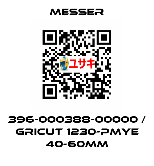 396-000388-00000 / GRICUT 1230-PMYE 40-60MM Messer