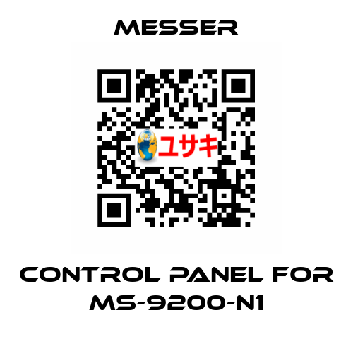 control Panel for Ms-9200-N1 Messer