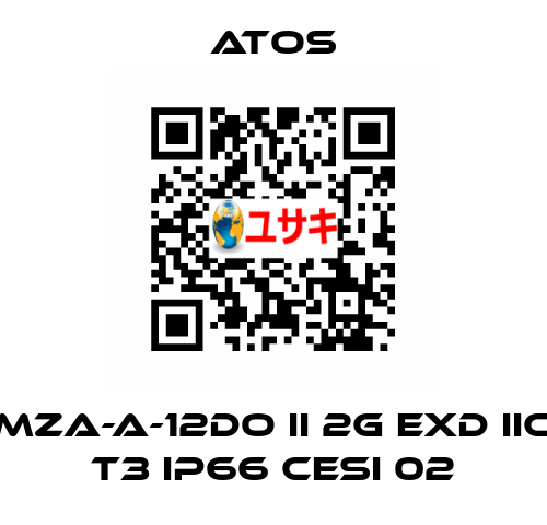MZA-A-12DO II 2G Exd IIC T3 IP66 CESI 02 Atos