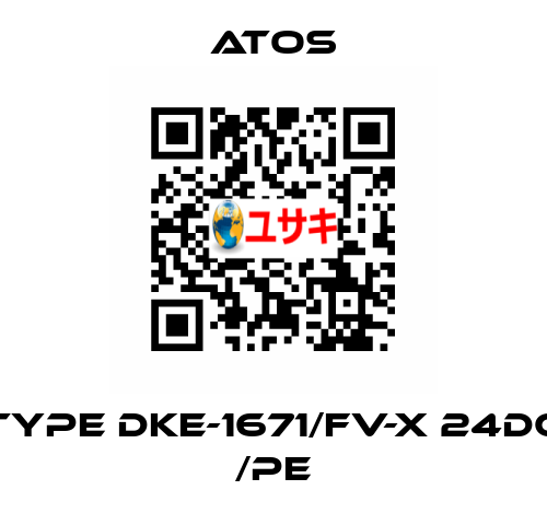 Type DKE-1671/FV-X 24DC /PE Atos