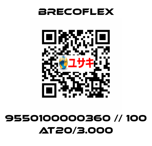 9550100000360 // 100 AT20/3.000 Brecoflex