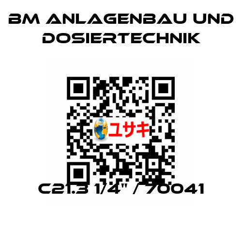 C21.3 1/4" / 70041 BM Anlagenbau und Dosiertechnik