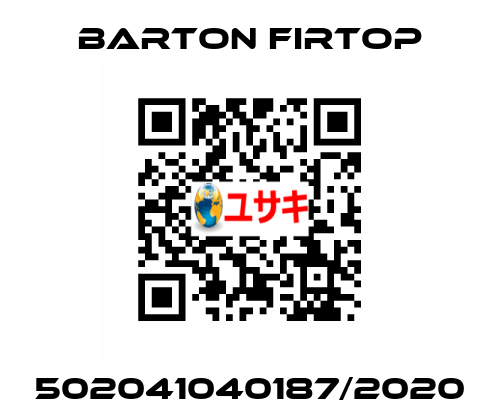 502041040187/2020 Barton Firtop
