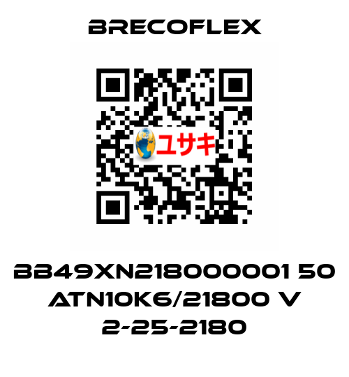 BB49XN218000001 50 ATN10K6/21800 V 2-25-2180 Brecoflex