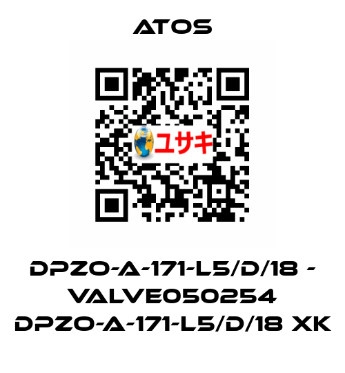 DPZO-A-171-L5/D/18 - VALVE050254 DPZO-A-171-L5/D/18 XK Atos