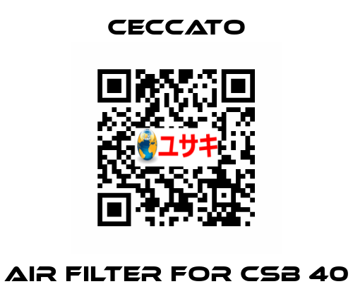 Air Filter for CSB 40 Ceccato