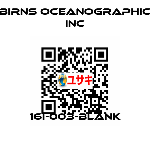 16I-003-BLANK BIRNS OCEANOGRAPHIC INC