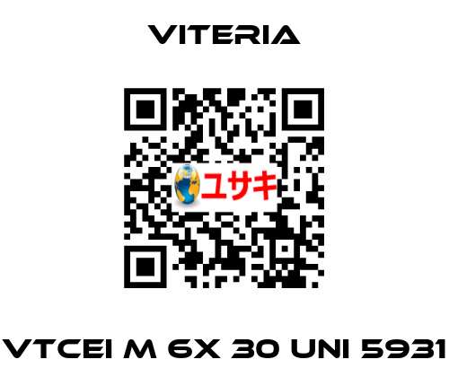 VTCEI M 6x 30 UNI 5931 VITERIA