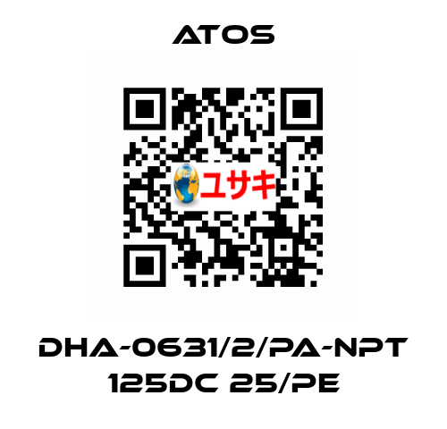 DHA-0631/2/PA-NPT 125DC 25/PE Atos