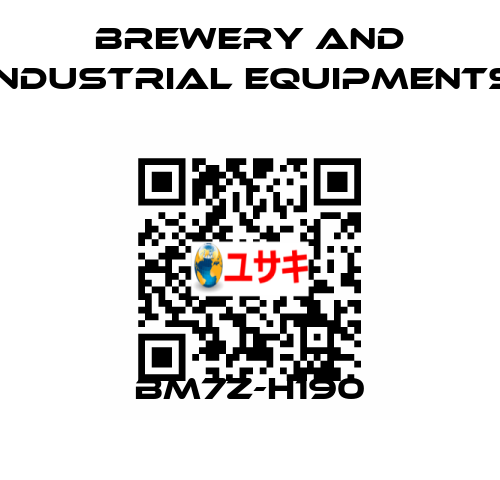 BM7Z-H190 Brewery And Industrial Equipments