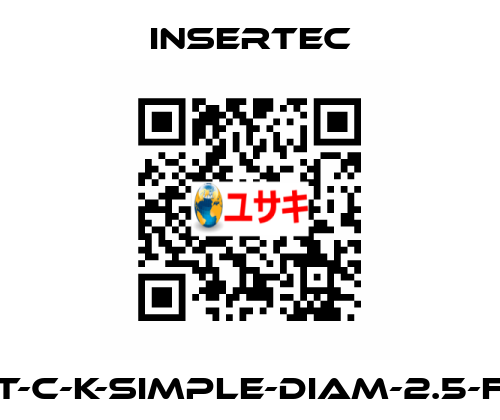 T-C-K-SIMPLE-DIAM-2.5-F Insertec
