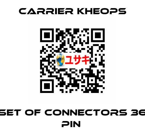 Set of Connectors 36 pin  Carrier Kheops