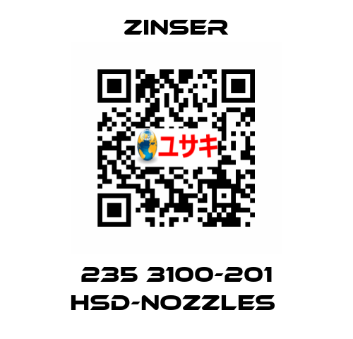 235 3100-201 HSD-nozzles  Zinser