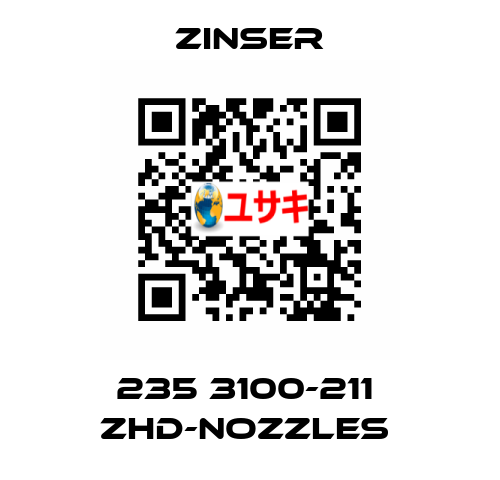 235 3100-211  ZHD-nozzles  Zinser