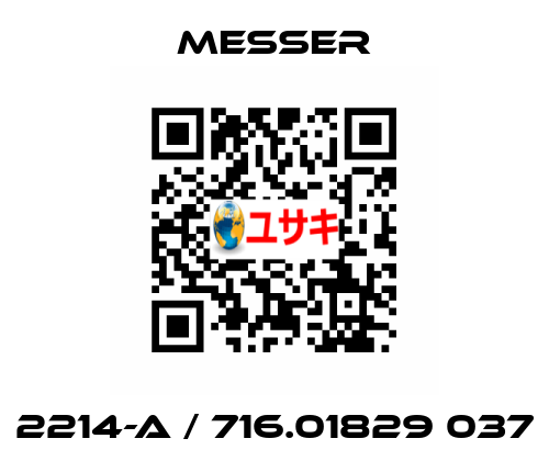 2214-A / 716.01829 037  Messer