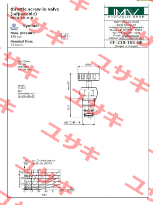 NFCV-10N-K-0 IMAV Hydraulik