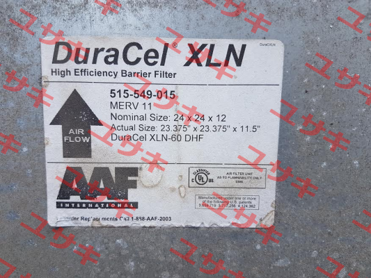 515-549-015 REPLACED BY XL60N (M516-101-001)  AAF