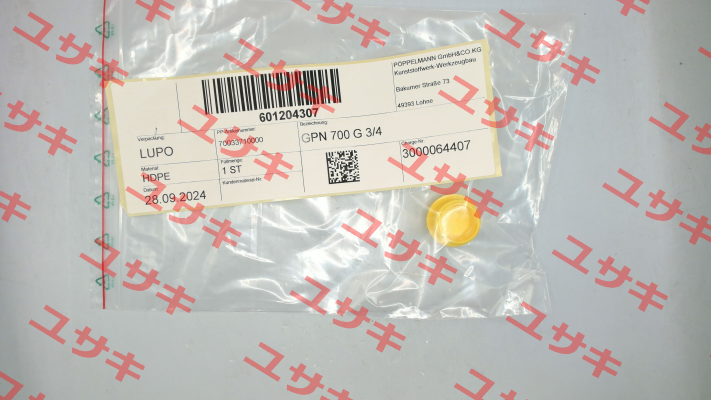700 3371 0000 \ GPN 700 G 3/4 Poppelmann