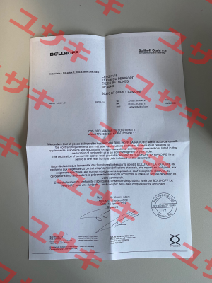 CERTIFICATE OF CONFORMITY NFL 00-015C BOLLHOFFOTALU Böllhoff