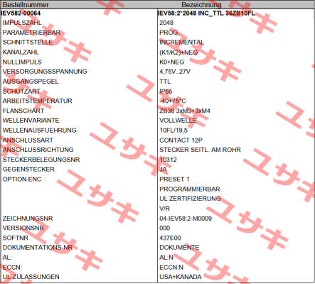 IEV582-00064 TR Electronic
